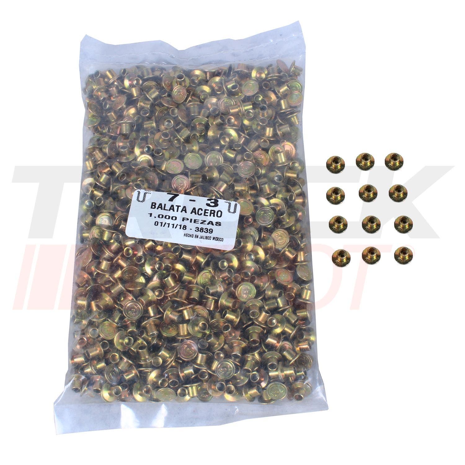 Remache para disco de clutch 7/3 millar