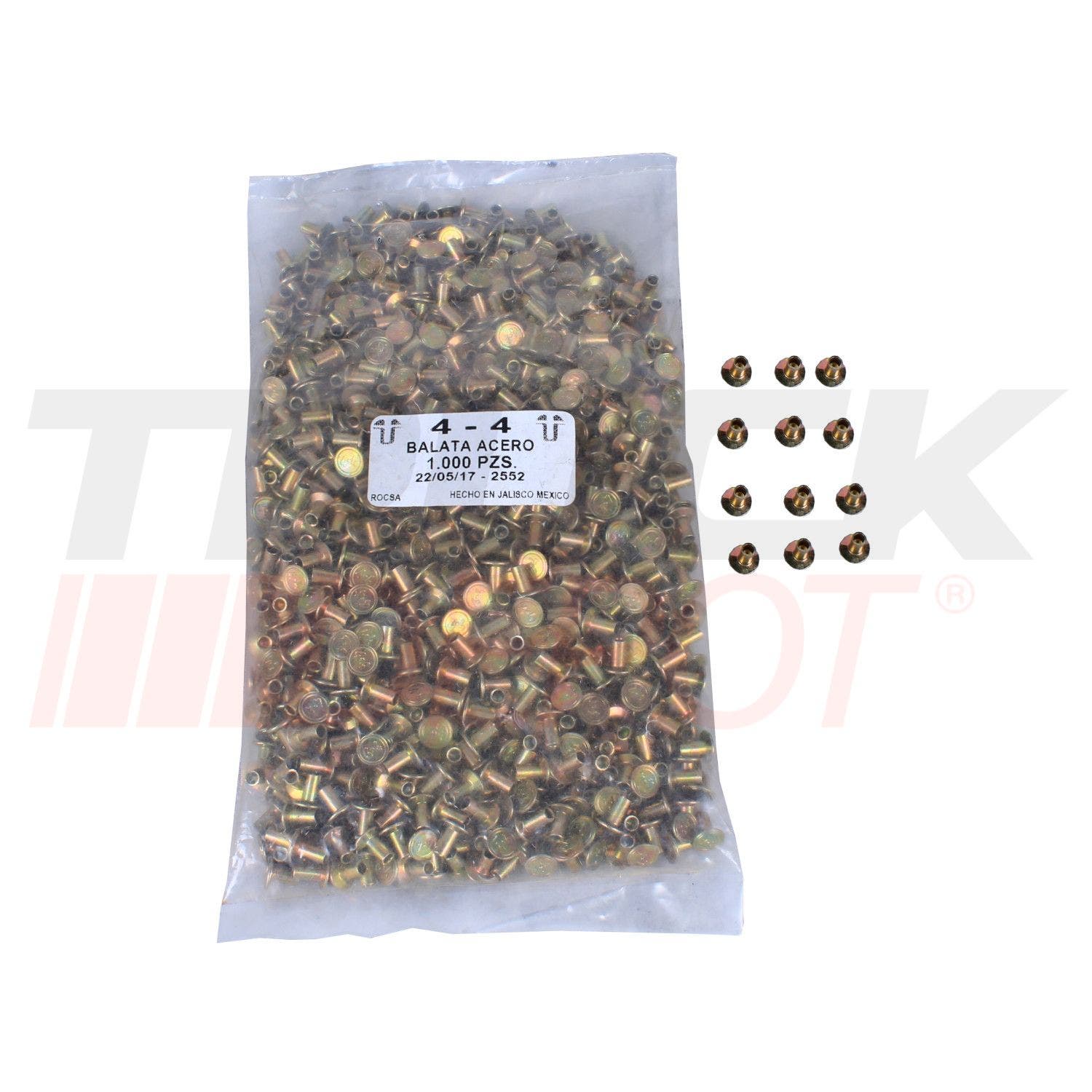 Remache para disco de clutch 4/4 millar