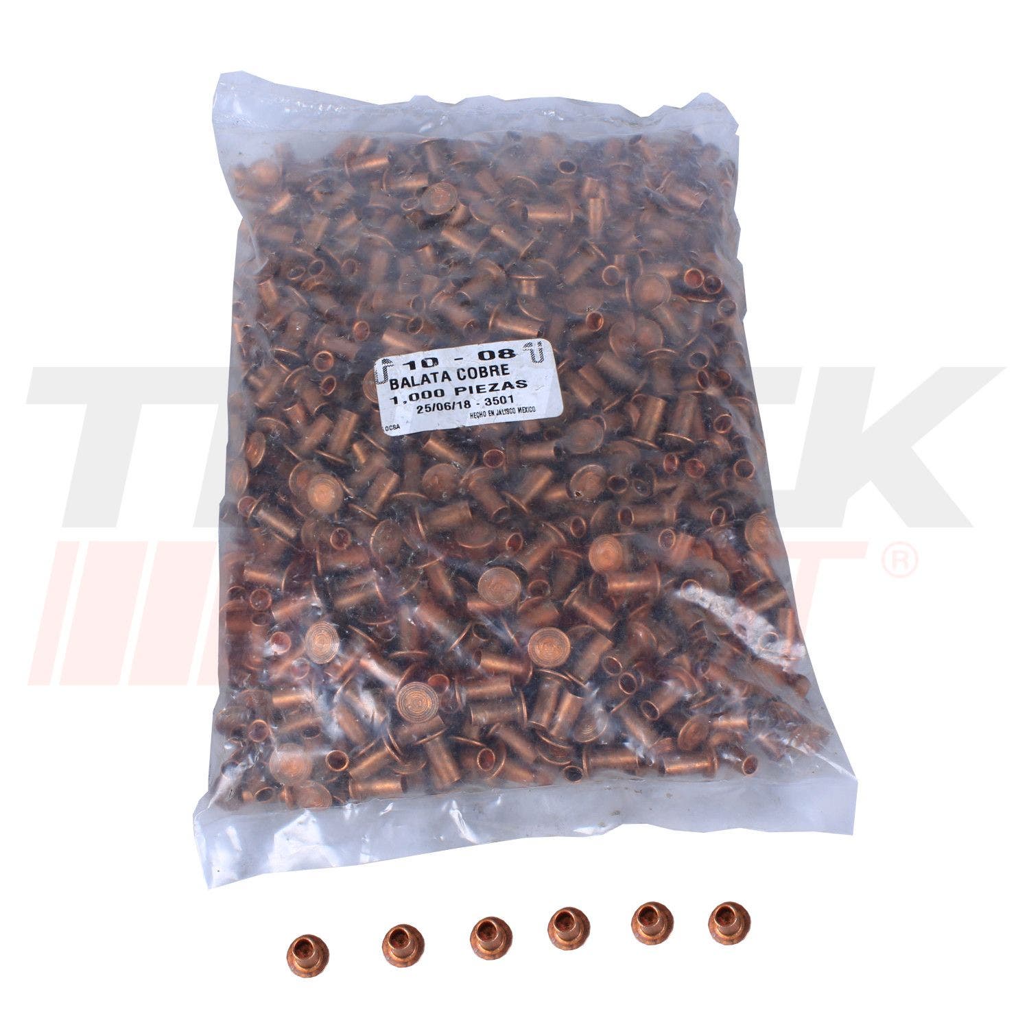 Remache para friccion 10/8 millar