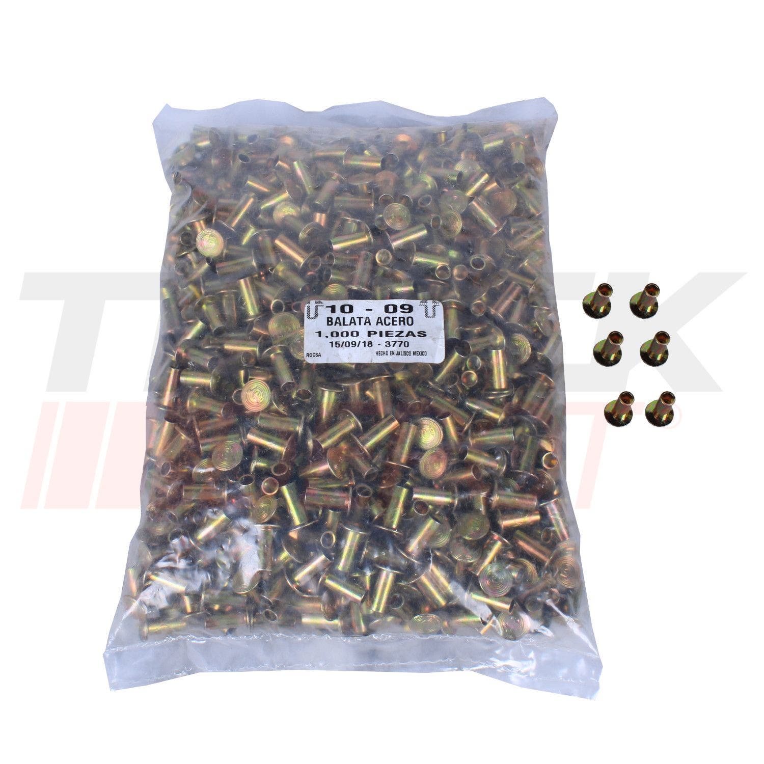 Remache para fricción 10/9 unidad