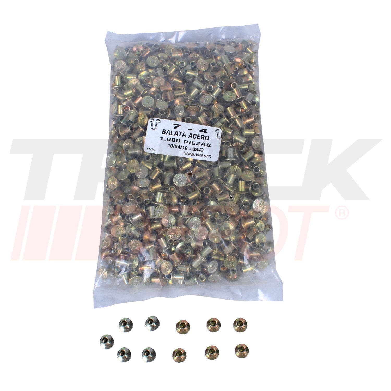 Remache para disco de clutch 7/4 millar