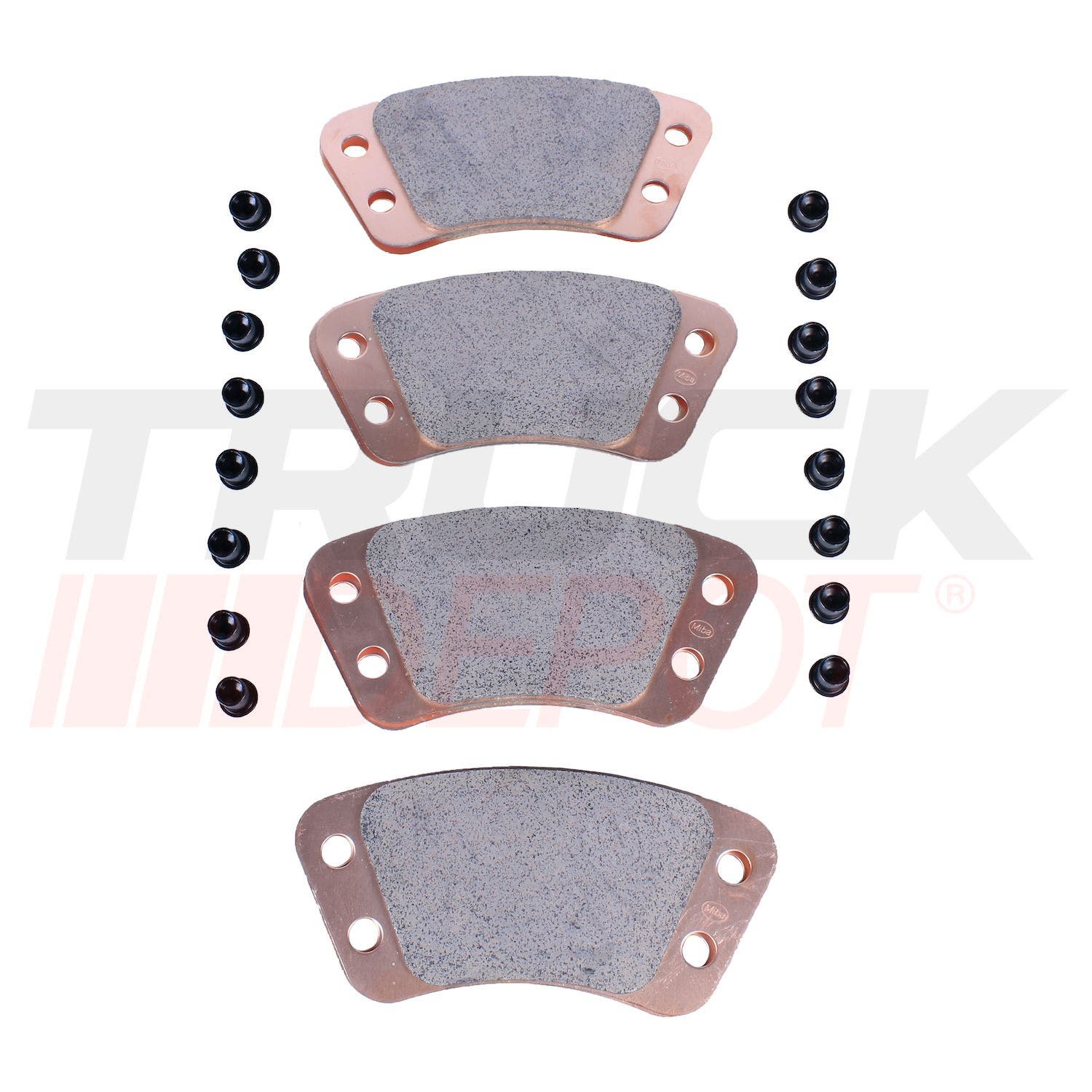 Tacon metalico 11/64 vertical contiene 8 piezas y remaches