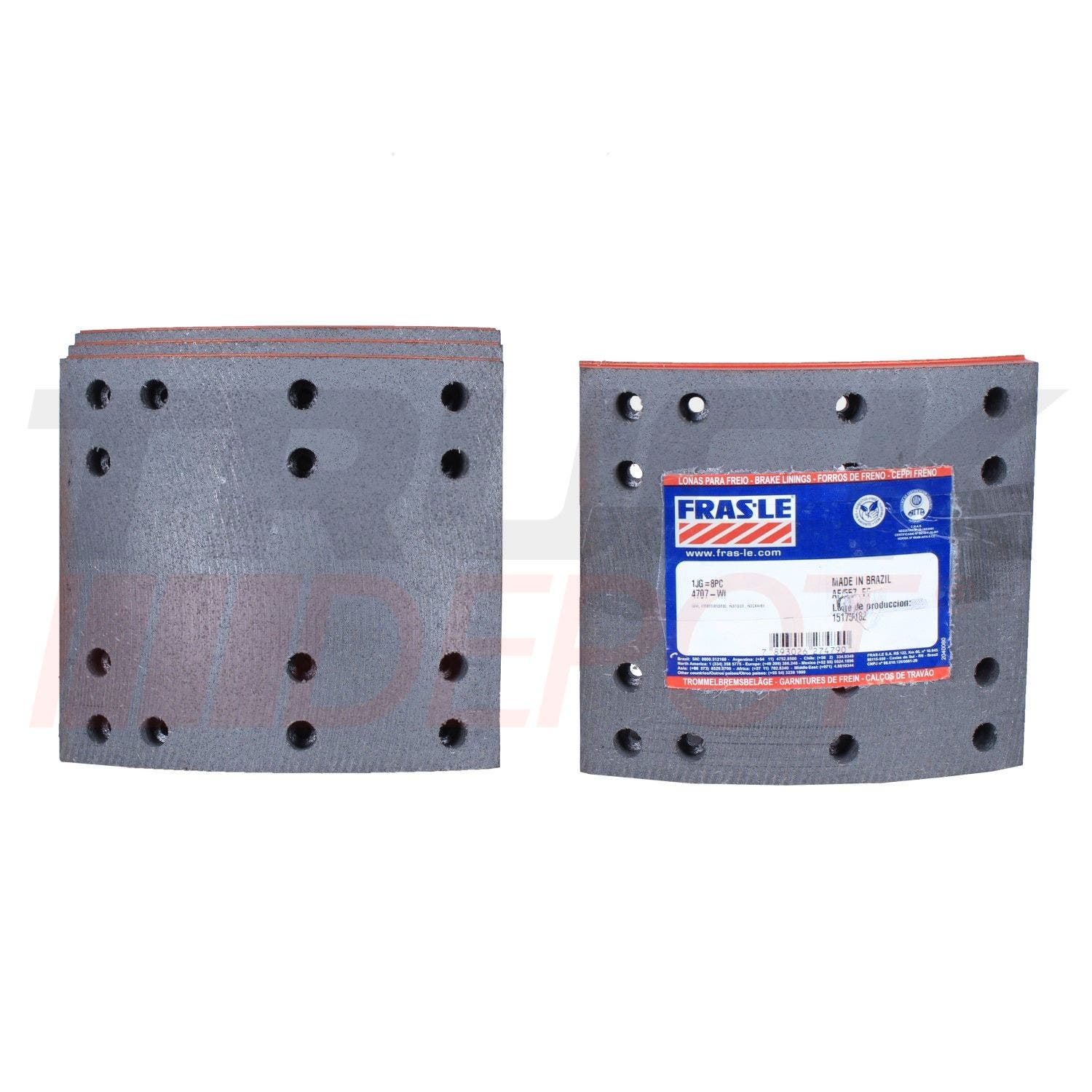 Zapata reenfibrada trasera 4707 AF/557 std Frasle