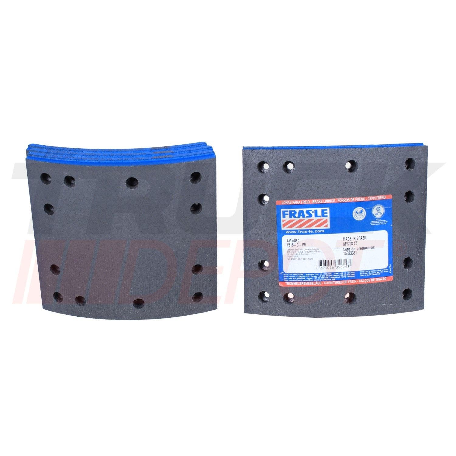 Juego de friccion en block trasera 4515 AF/700 std Frasle