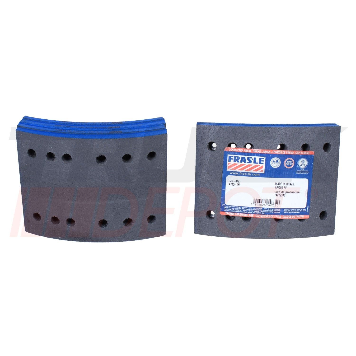 Juego de friccion en block para 4715 AF/700 std Frasle