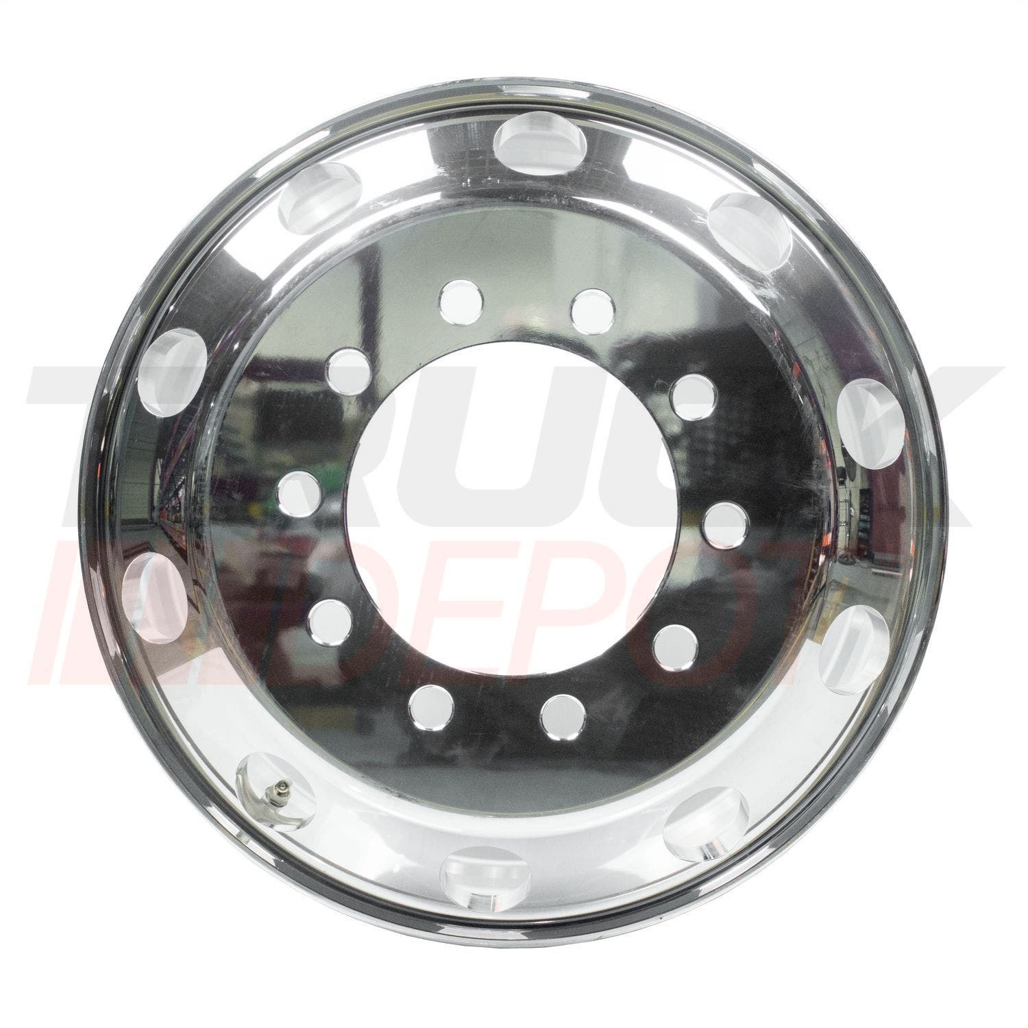 Rin milimetrico aluminio pulido de 10 agujeros