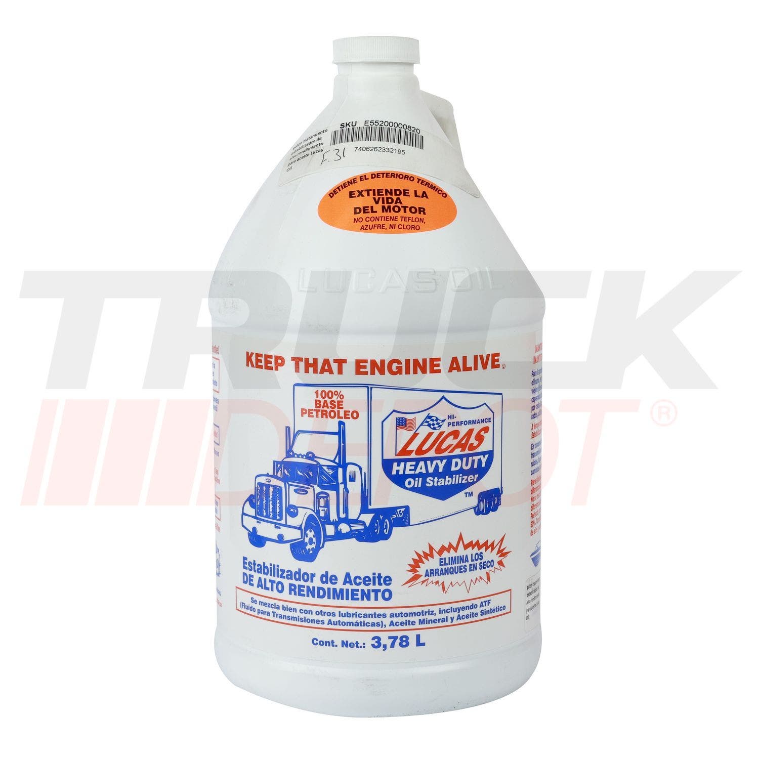 Galon de tratamiento estabilizador de alto rendimiento para aceite Lucas Oil