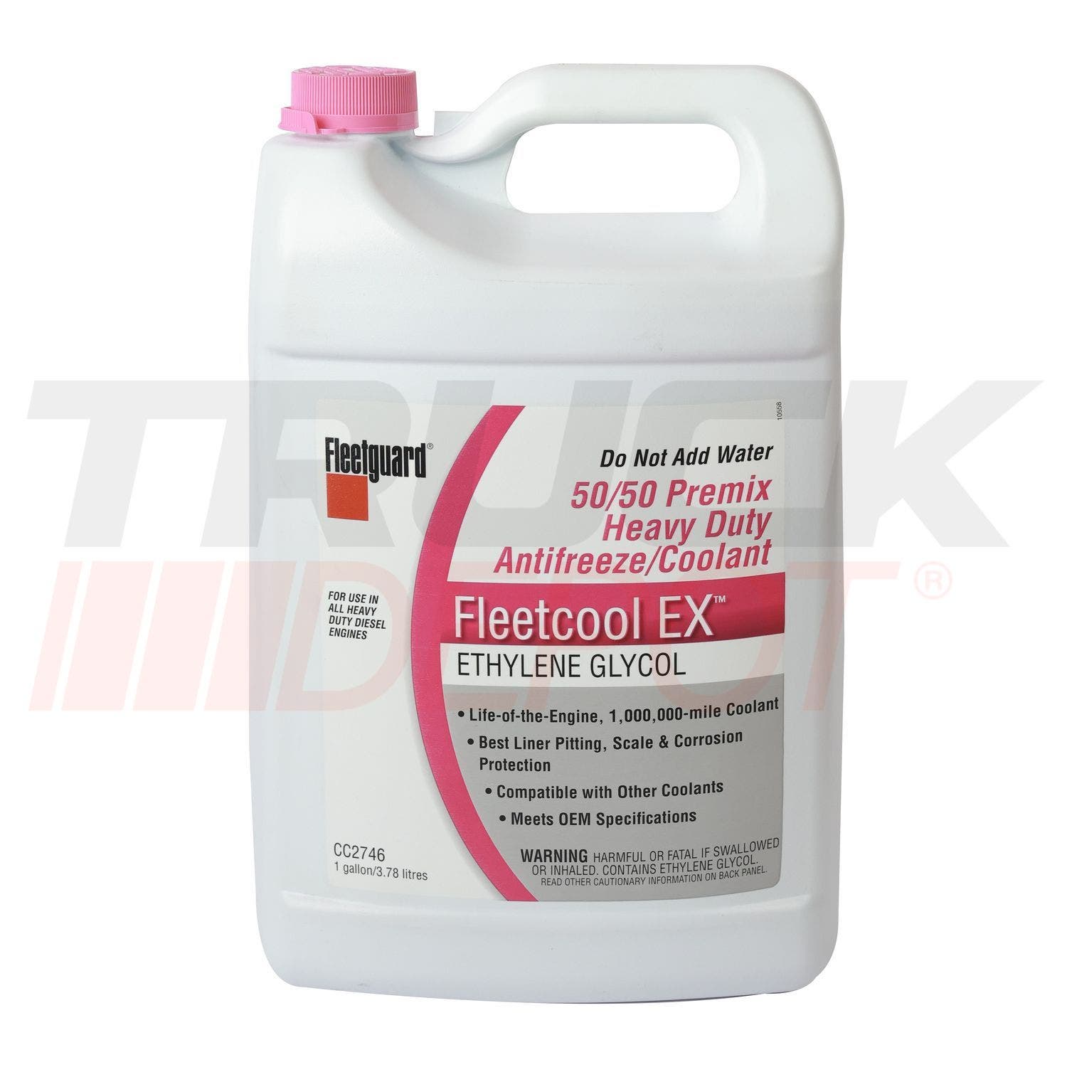 Galon de refrigerante Fleetcool EX rosa premezclado 50/50 Fleetguard