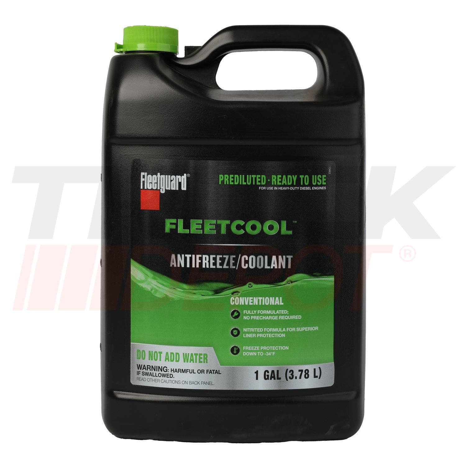 Galon de coolant fleetcool verde premezclado 50/50